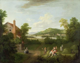 Landscape with Farmworkers, c.1730-40